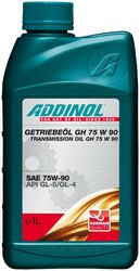 Трансмиссионные масла и жидкости ГУР: Addinol Getriebeol GH 75W 90 1L МКПП, мосты, редукторы, Синтетическое | Артикул 4014766070272